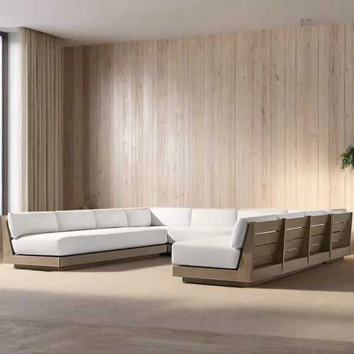 Luxury Teak Modular Swivel Lounge Sofa - Timbercraft