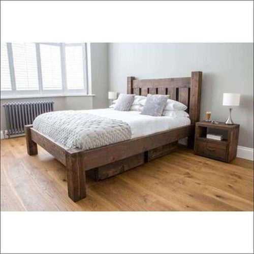 Solid Wood Rustic Farm House Bed