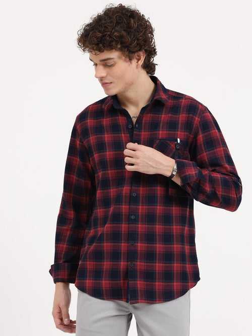 Men's Denim Check Shirt