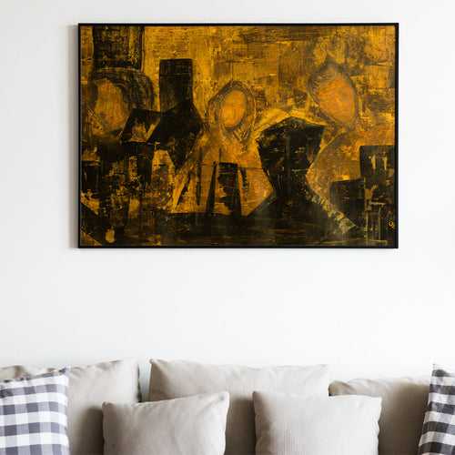 Life in the city Artwork Painting by Anurag Anand For Home Wall Art