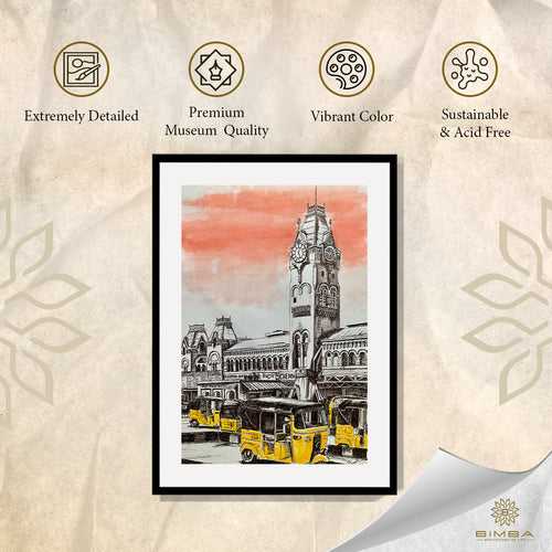 Madras Central Painting Artwork By Bharat For Home Wall