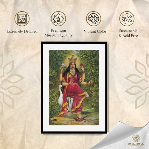 Raja Ravi Varma Artwork Painting - Manasa Devi