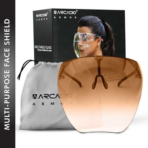ARCADIO Armor - Multipurpose Face Shield Glass - Brown