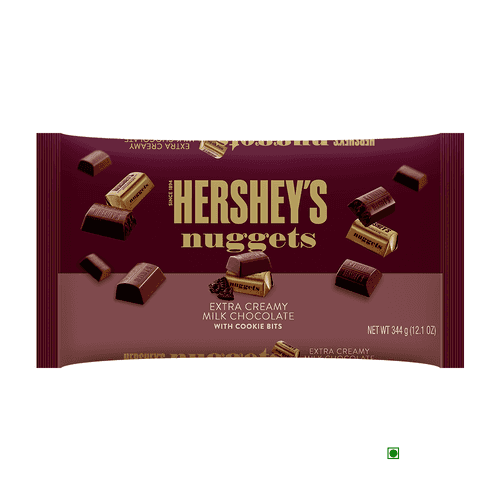 Hershey's Nuggets Extra Creamy Milk Chocolate With Cookie Bits 344g