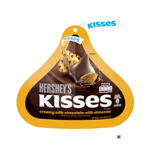 Hershey's Kisses with Almonds Pouch 82g