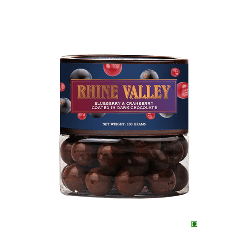 Rhine Valley Blueberry & Cranberry Dark Dragees 100g
