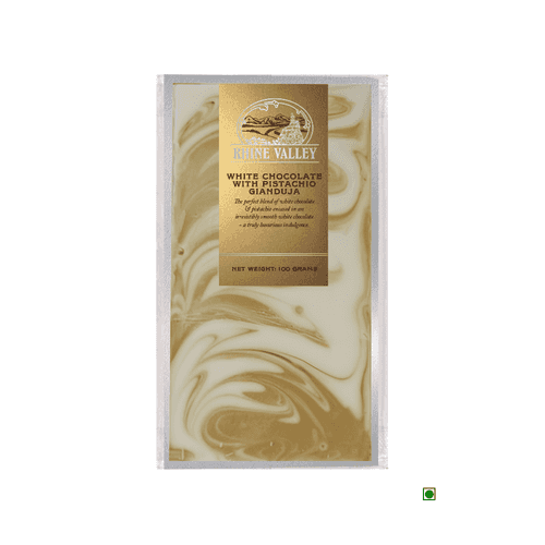 Rhine Valley White Chocolate with Pistachio Gianduja 100g