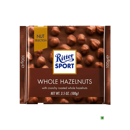 Ritter Sport Milk Whole Hazelnut Bar 100g