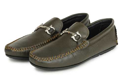Horsebit Loafers - Olive (6, 8 & 9 only)