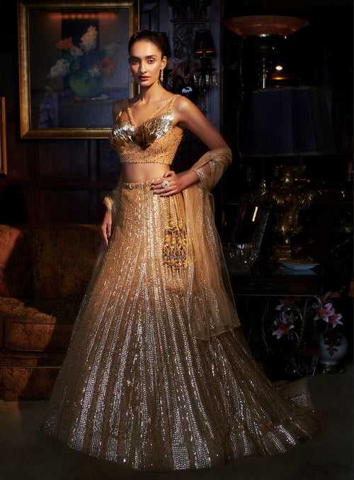 Golden lehenga