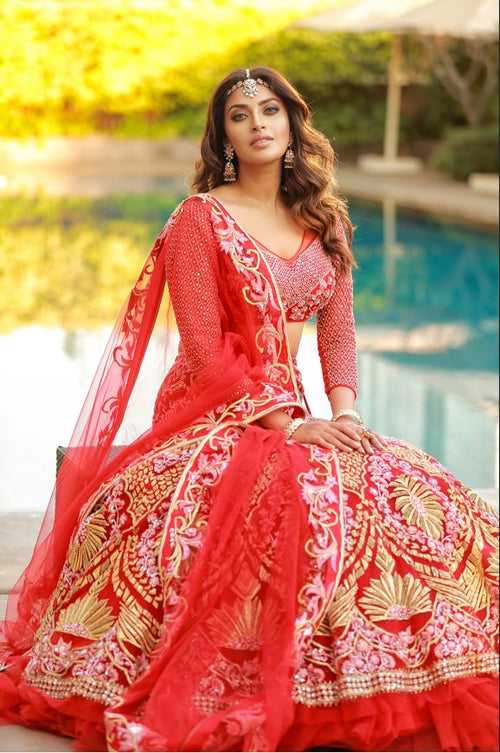 Anushka Red Lehenga