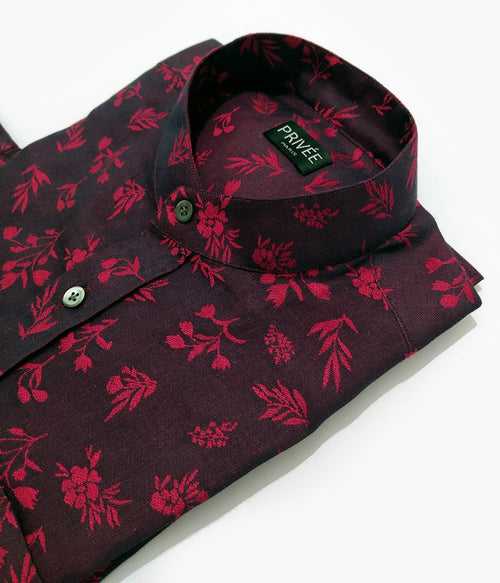 Heritage Collection - Cherry Red Wedding Shirt