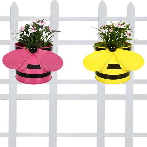 Bee planters (Yellow and Pink) - Set of 2