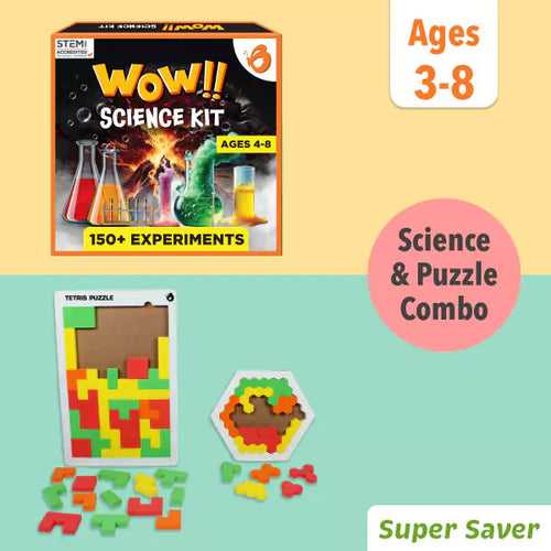 Wow Science + Tangram Puzzle | 3-8 yrs