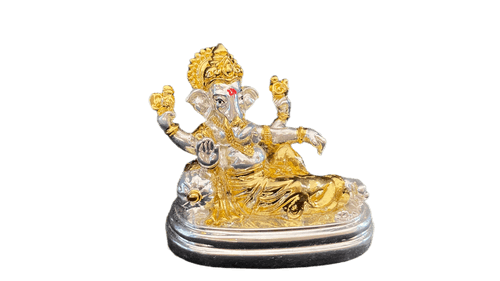 Gold & Silver Plated Lord Ganeshji Murti