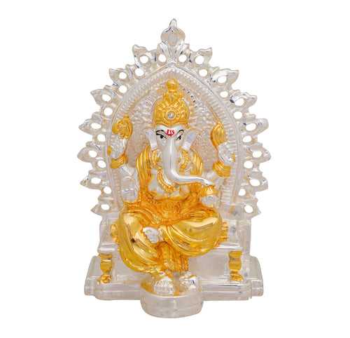 Lord Ganesh Murti Gold & Silver Plated