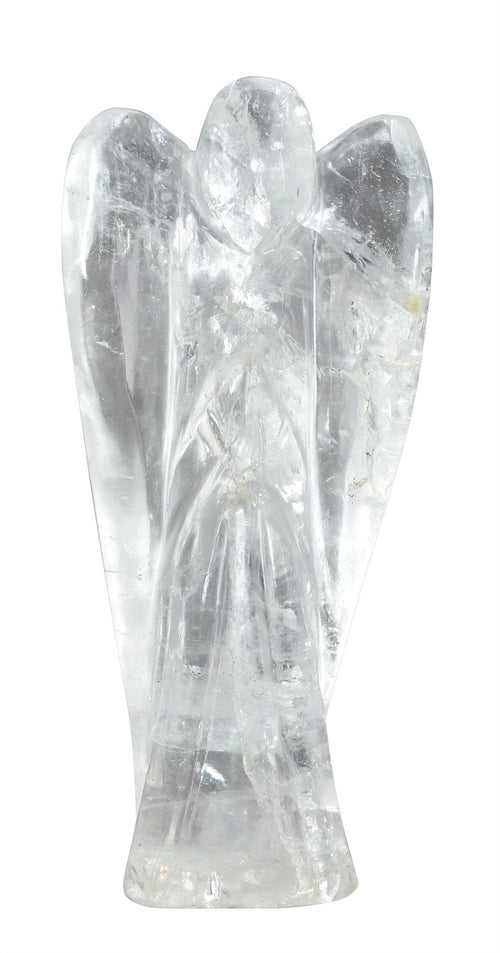 Crystal Quartz Angle Figurine 6 Inches
