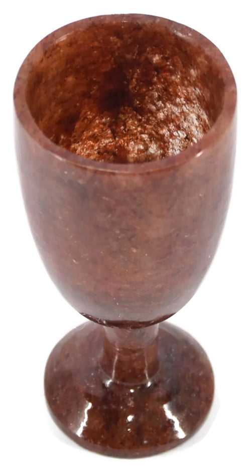 Red Aventurine Wine Goblet - Style 3