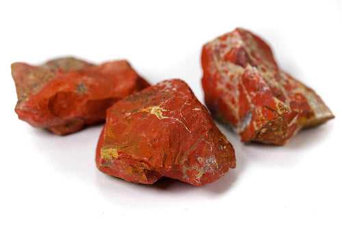 Red Jasper 3 Piece Raw Stone 2 Inches