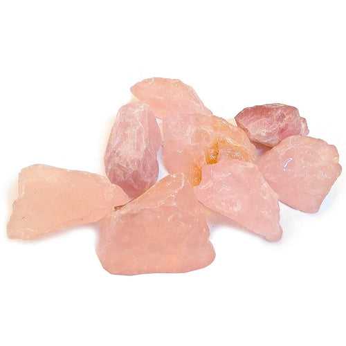 Rose Quartz 10 Pieces Raw Stone 2 Inches