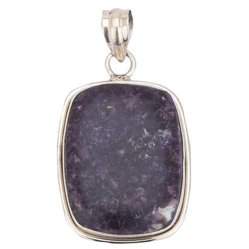 Charoite 925 Sterling Silver Flat Pendant - Style 1