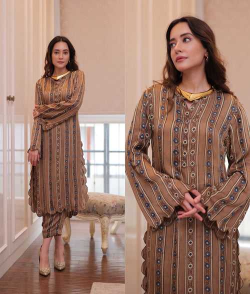 Floral Maze Print Kurta Pants Set