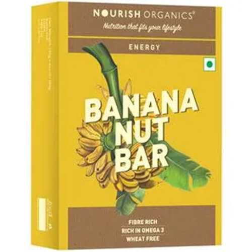 Nourish Organics Banana Nut Bar 180 Gm
