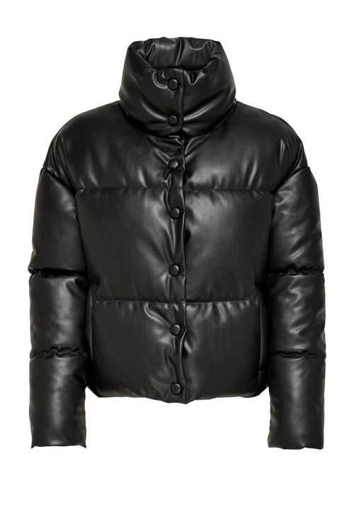 “LEATHER” PUFFER JACKET