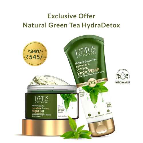 FREE Green Tea Face Wash with Green Tea Night Gel