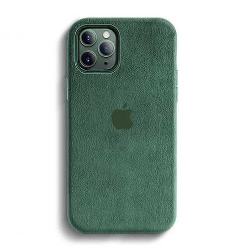iPhone 12 & 12 Pro Alcantara Case - Green