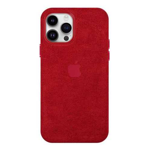 iPhone 14 Pro Max Alcantara Case - Red