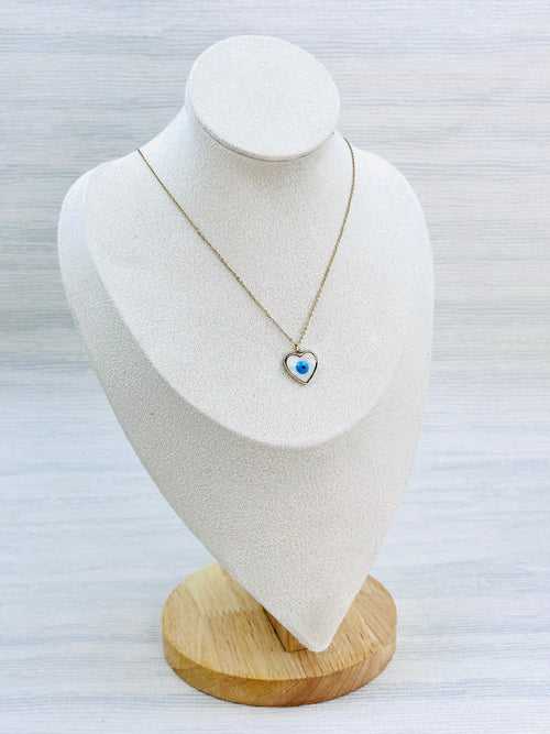 Protection From Evil Eye - Heart Shaped Pendant