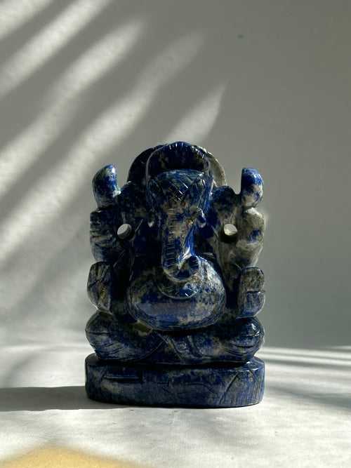 Lapis Lazuli Ganesha for Power and Success