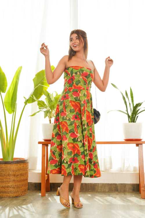 Tropical Tube Dress - Regular Size