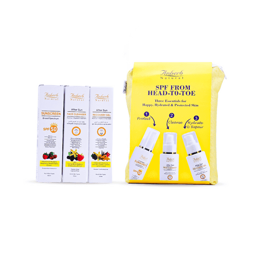 Anherb Natural Daily Sun Protection Sun Care Combo | Pack of 3 | UV - A & UV - B Protection | Paraben Free Formulation | 100 gm each