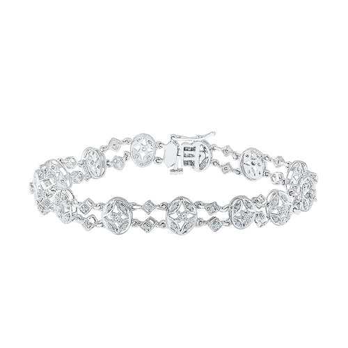 Two Row Diamond Dazzle Bracelet