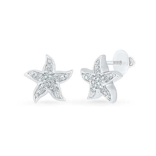 Blithe Diamond Silver Studs