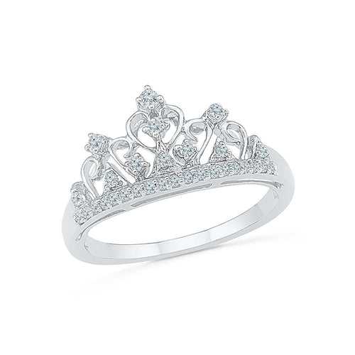 Princess Pride Diamond Silver Ring