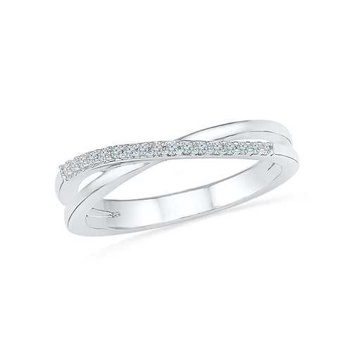 Flawless Diamond Midi Silver Ring