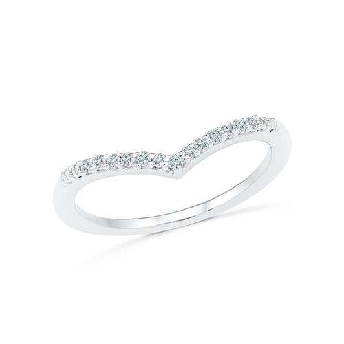 The Arch Diamond Midi Silver Ring