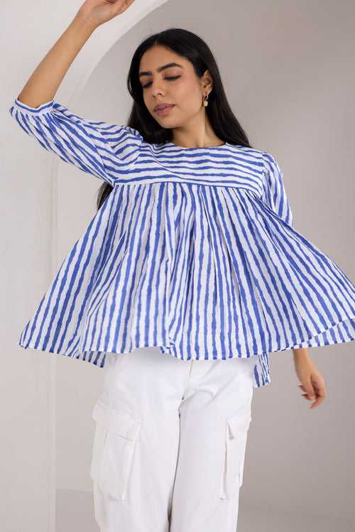 BLUE COTTON TOP