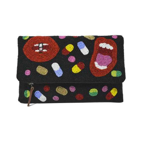 Pop Art Vibes - Beaded Purse