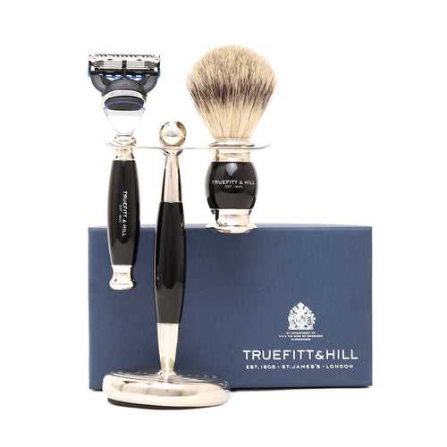 Truefitt & Hill Edwardian Collection Ebony Fusion Shaving Set