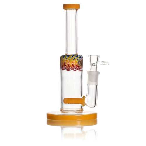 Chakra Glass - Stoned Rainbow Wigwag with Color Inline Perc