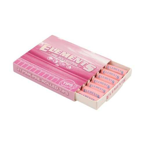 Elements - Pink Pre Rolled Tips (21 Tips)