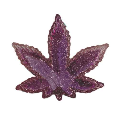 BK - Shades of Purple - Weed Leaf Ashtray
