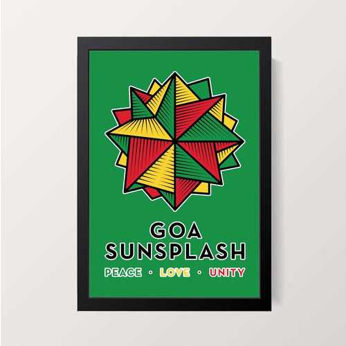 "Goa Sunsplash 2020 Green" Wall Decor