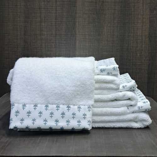 Hotel Luxury Hand Towel Set Of 4 "Cornflower"