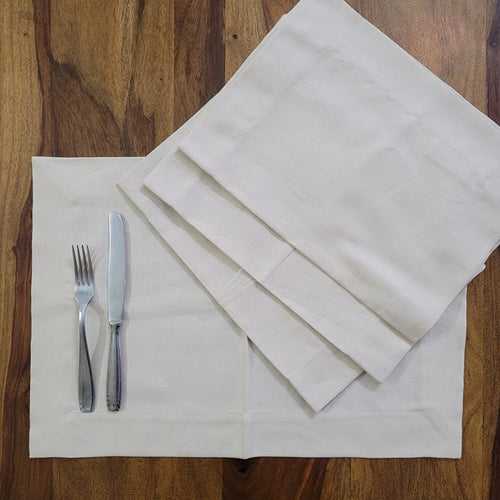 Linen Placemats set of 4- Cream