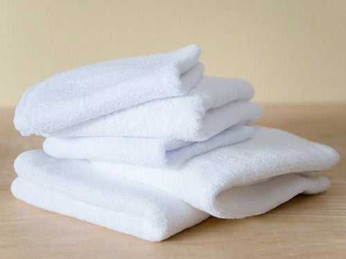 Hotel Luxury Face Towel Set Of 5 - White